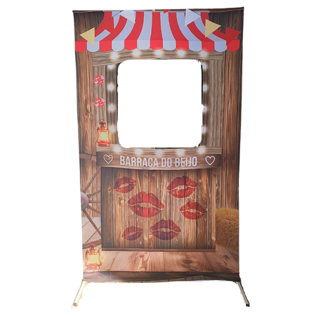 Painel Retangular 1,20xa2,10m - Interativo Barraca do Beijo